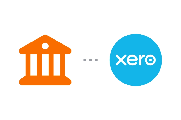 Bank icon and Xero icon