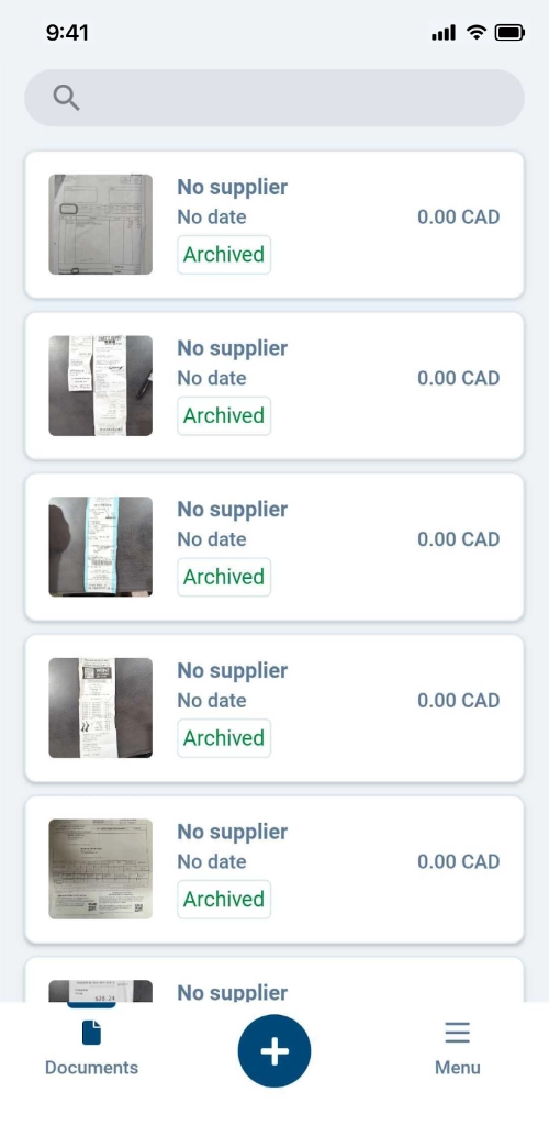 View and store documents securely on the Hubdoc mobile app
